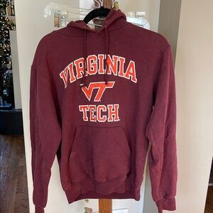 Vintage Virginia Tech Maroon Hoodie